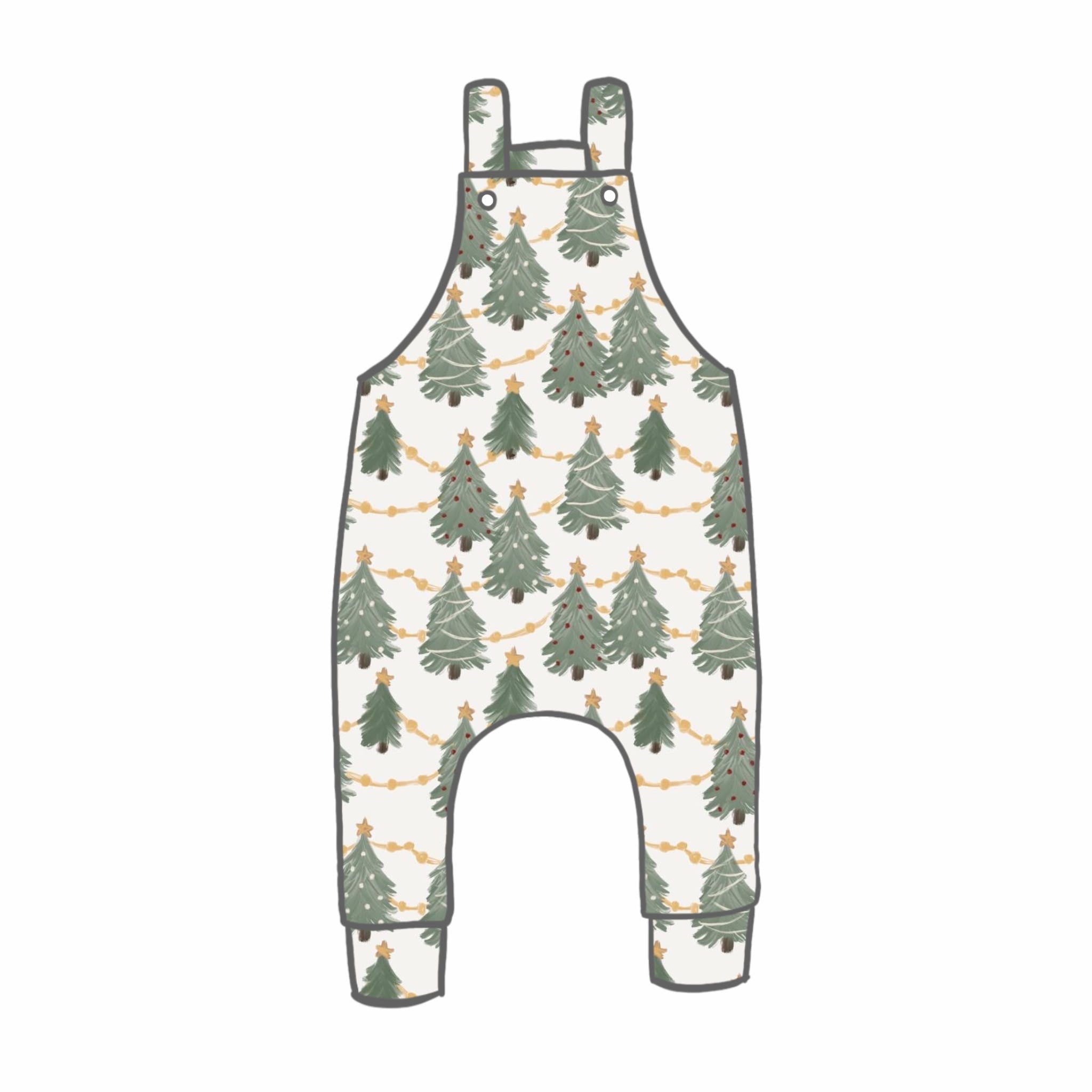 Glistening Pines Rompers