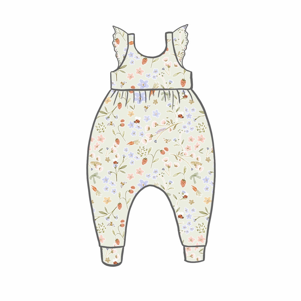 Minibeast Picnic Rompers