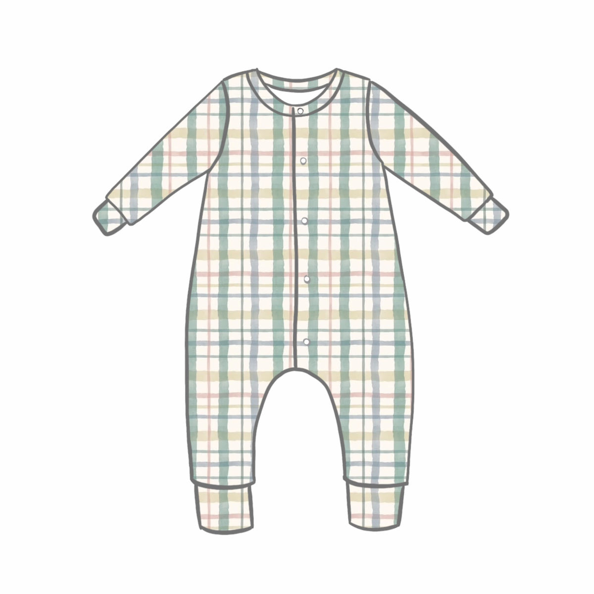 Spring Plaid Rompers