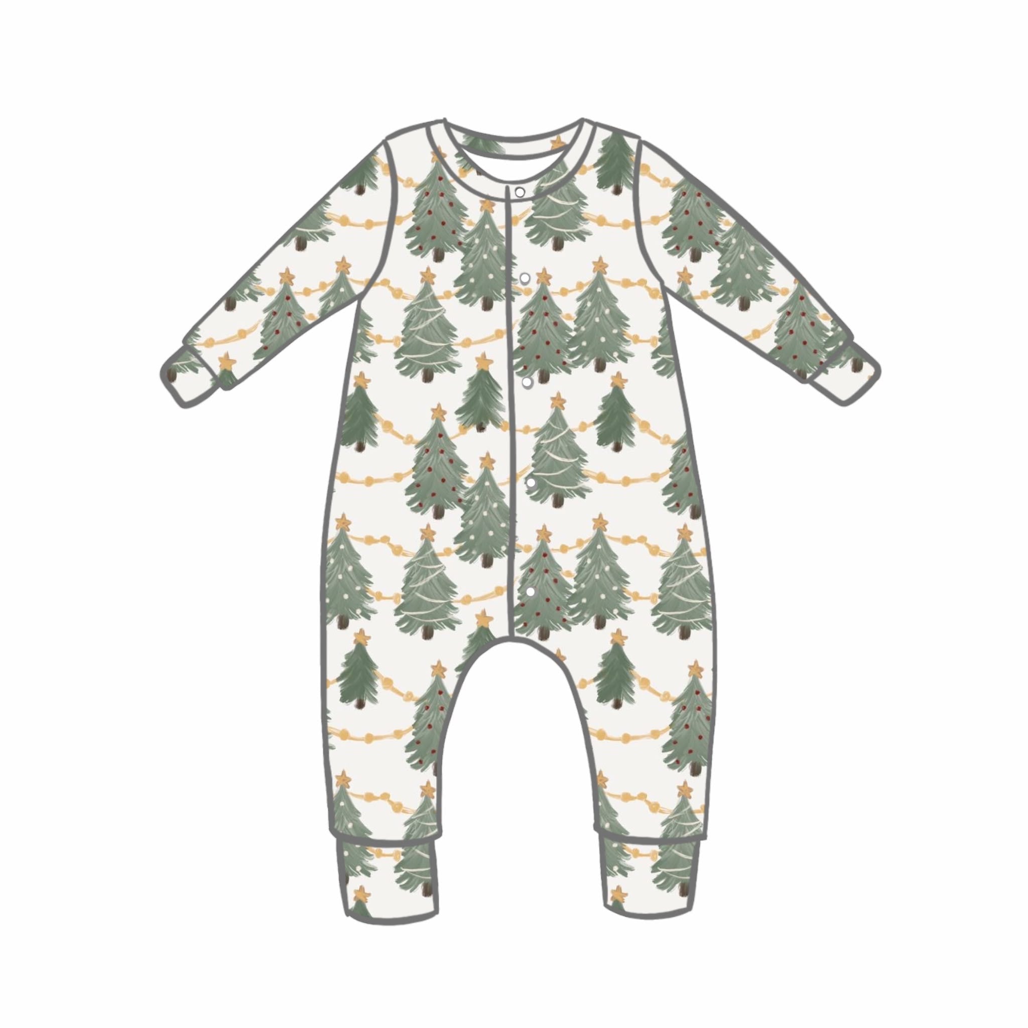 Glistening Pines Rompers