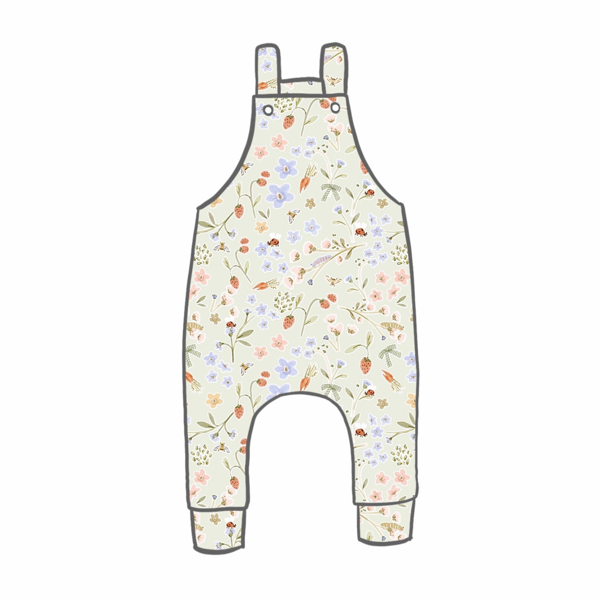 Minibeast Picnic Rompers