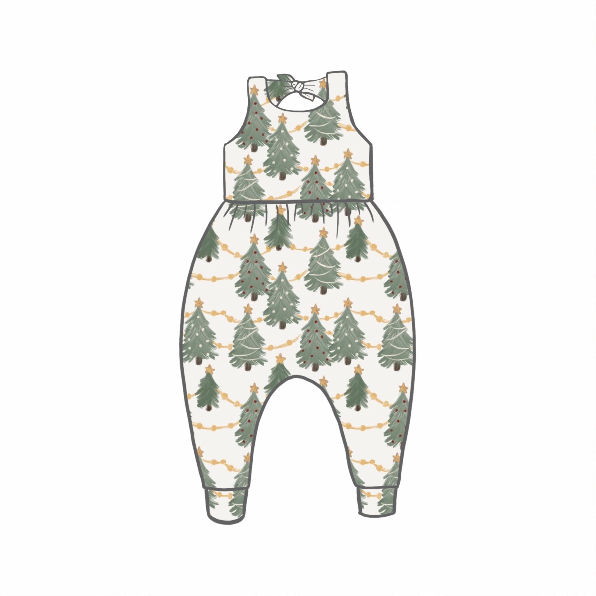 Glistening Pines Rompers