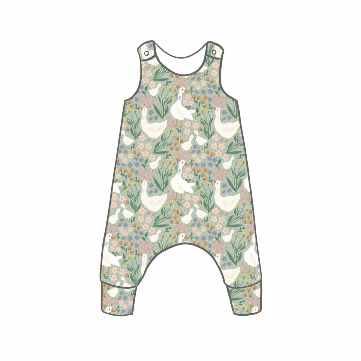 Silly Goose Rompers