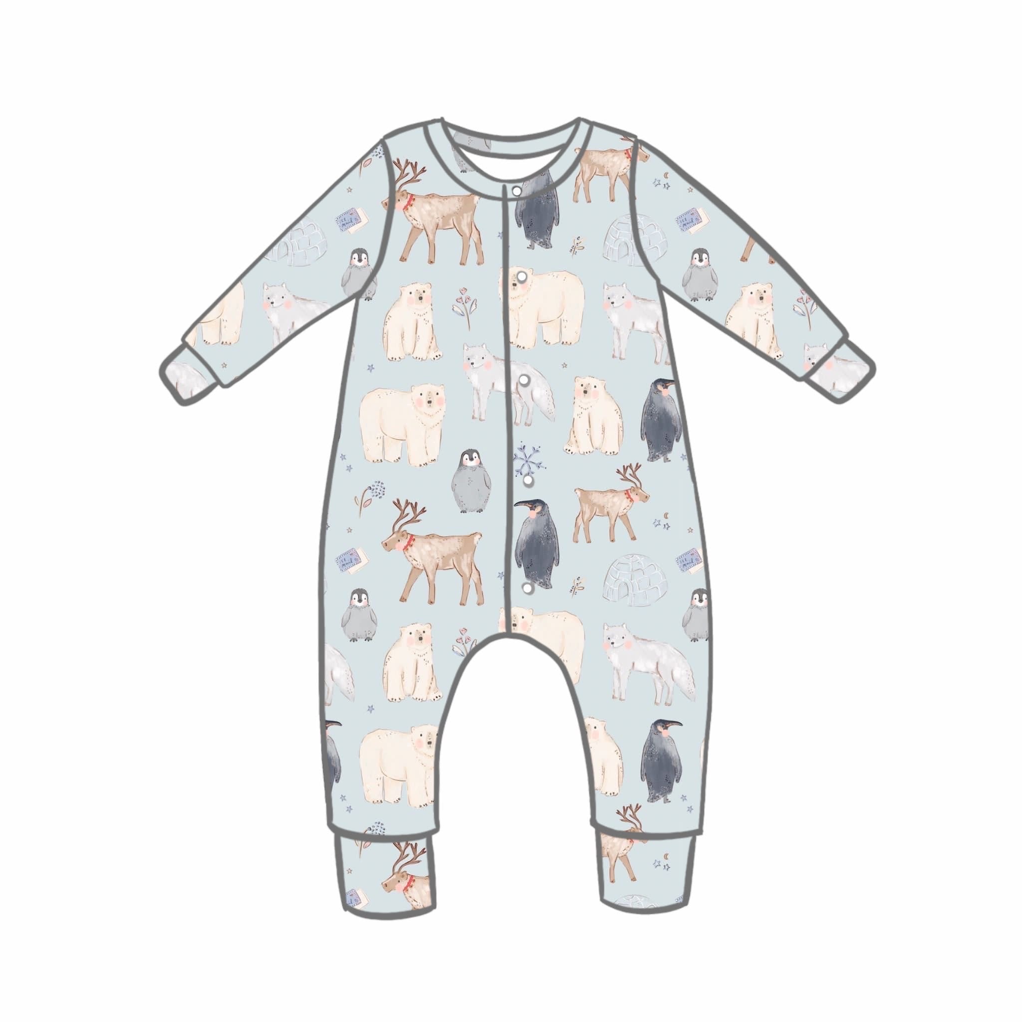 Polar Pals Rompers
