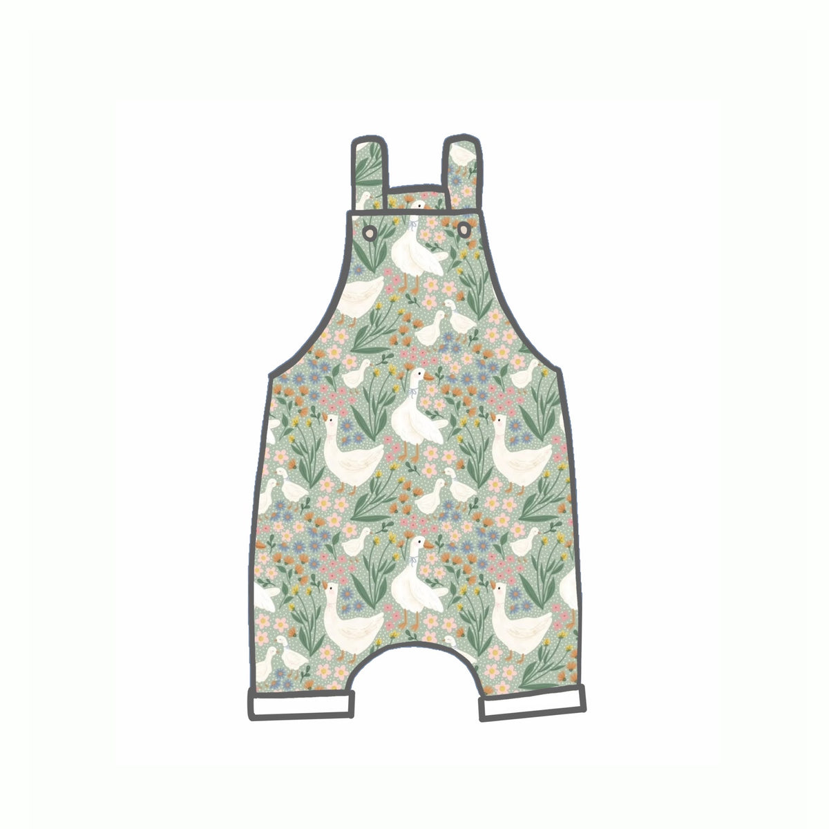 Silly Goose Rompers