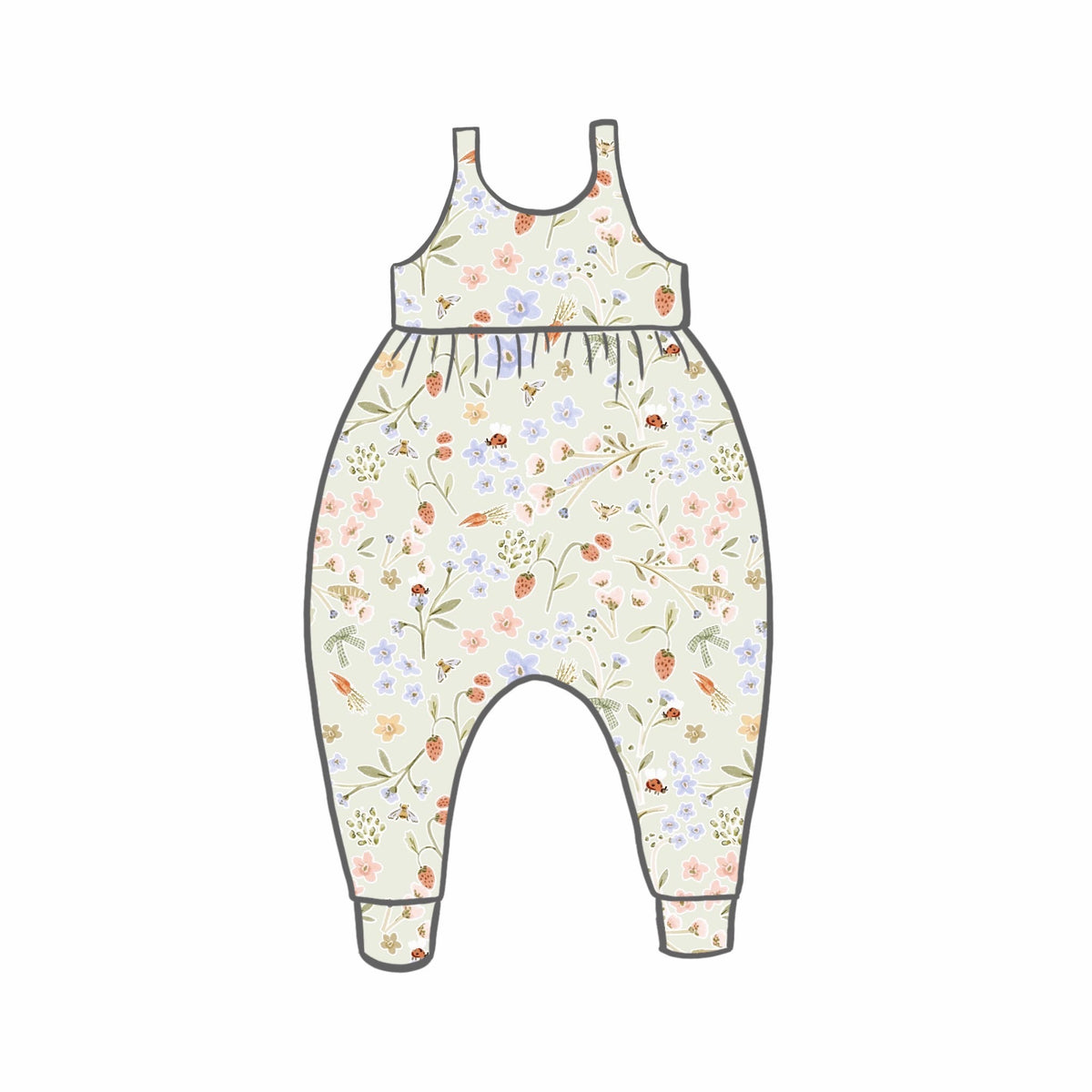 Minibeast Picnic Rompers