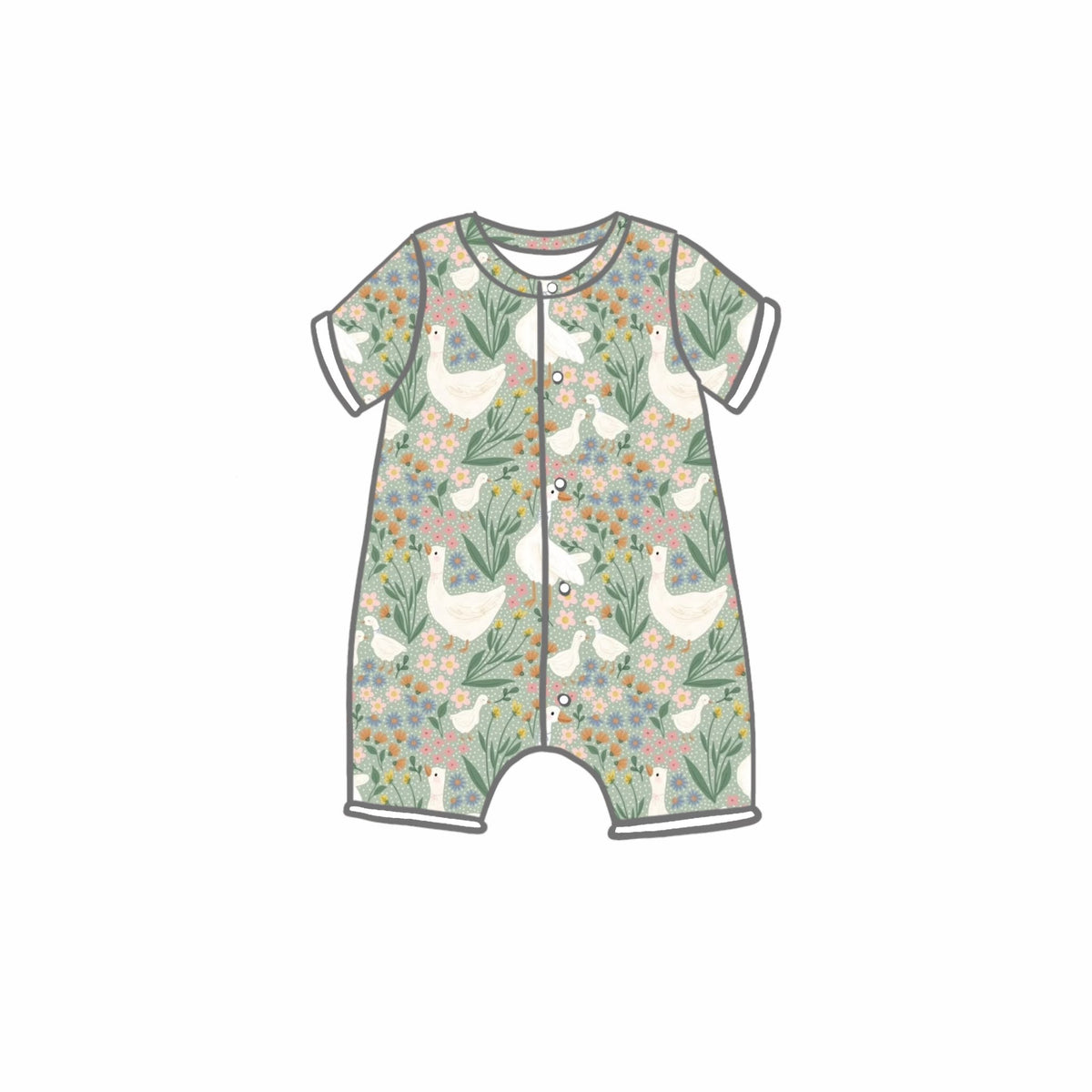 Silly Goose Rompers