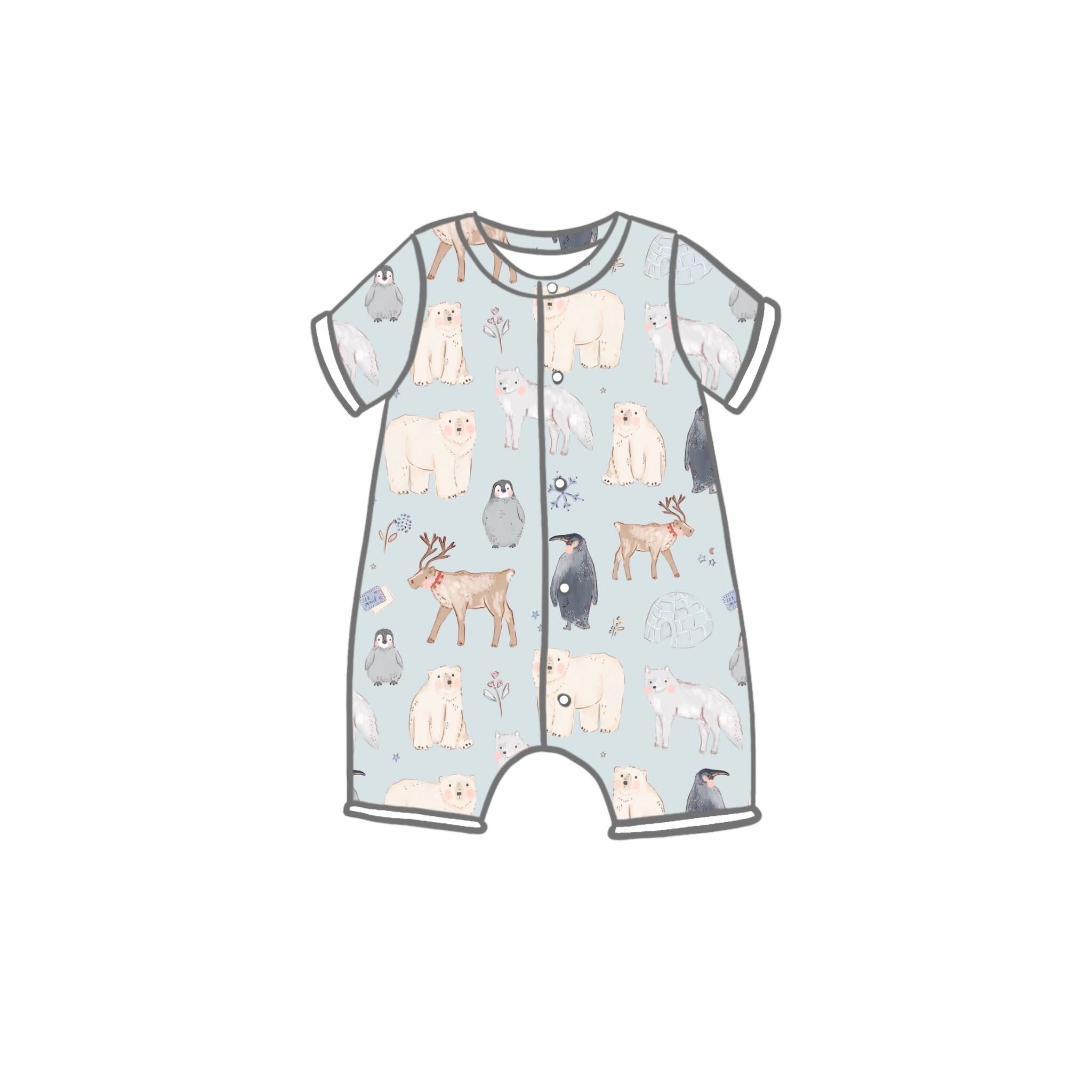Polar Pals Rompers
