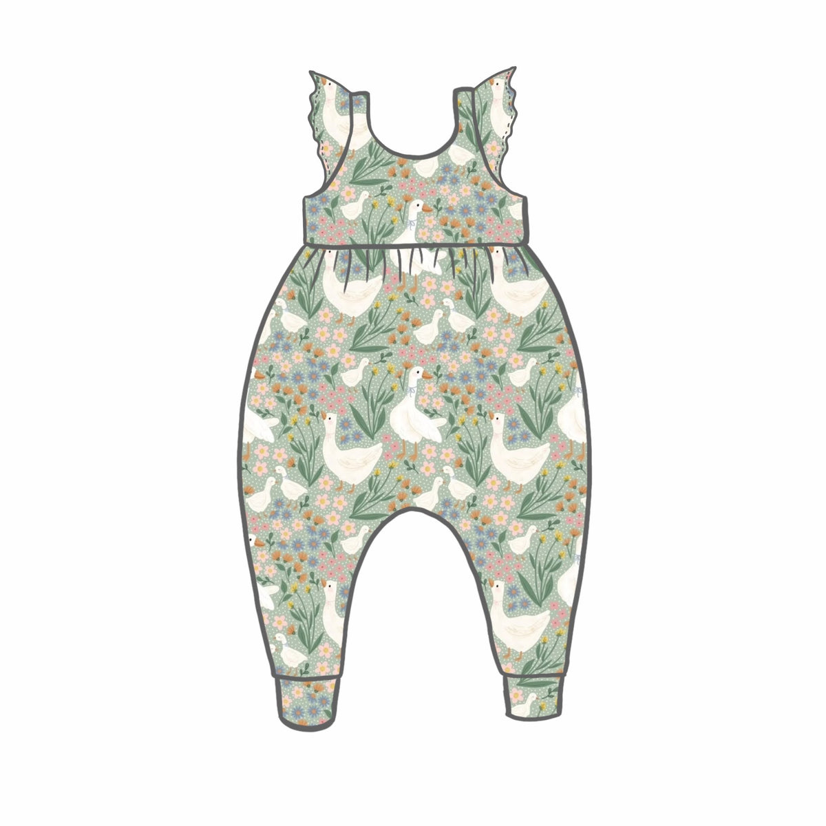 Silly Goose Rompers