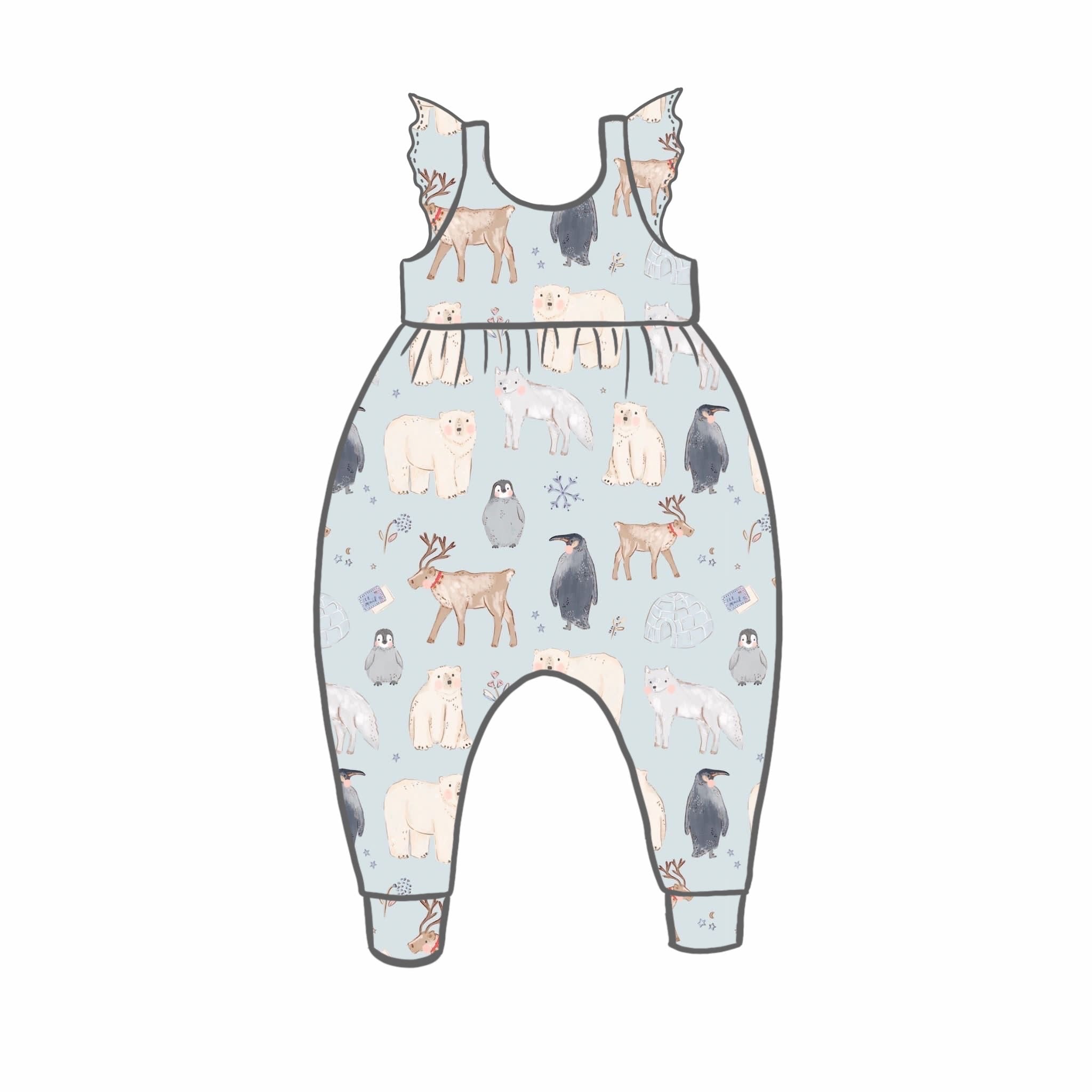 Polar Pals Rompers