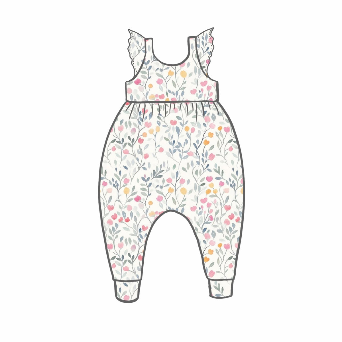 True Love Tulips Rompers