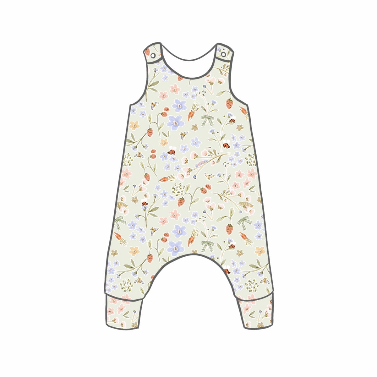 Minibeast Picnic Rompers