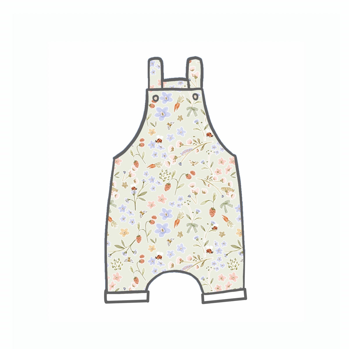 Minibeast Picnic Rompers