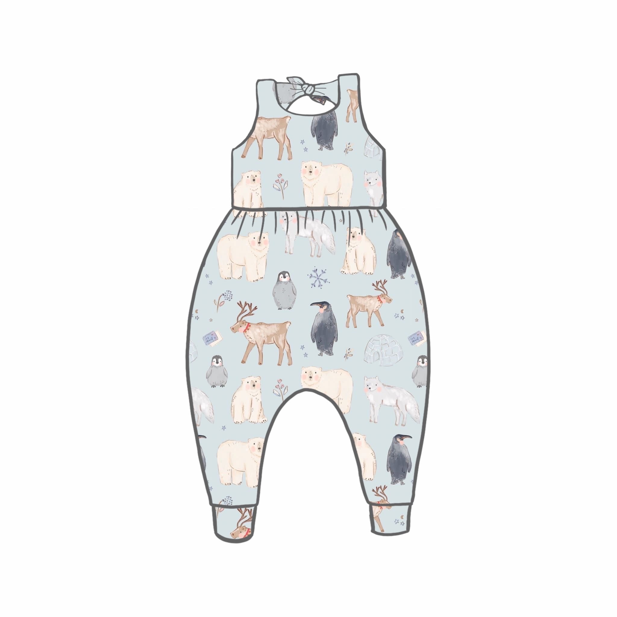 Polar Pals Rompers