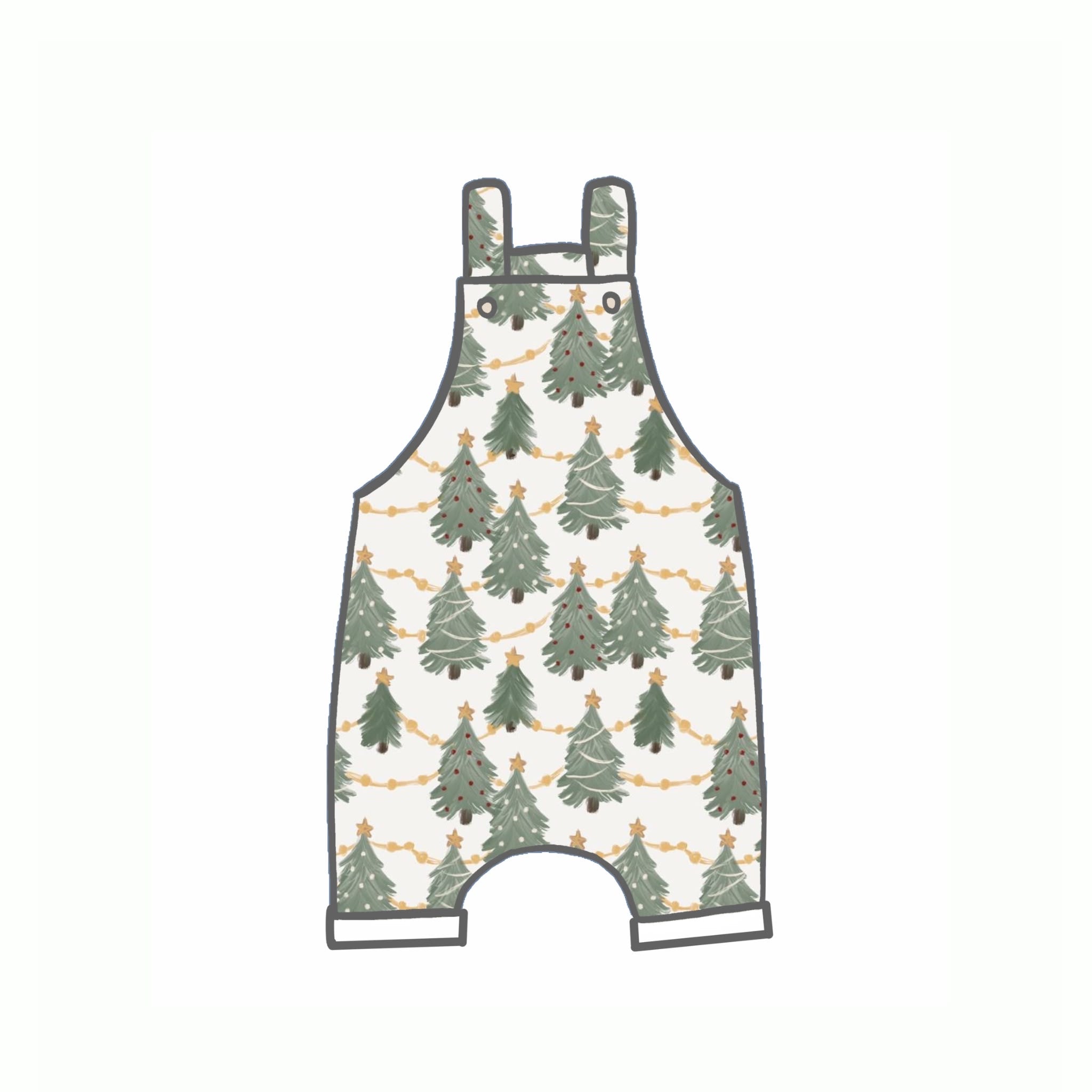 Glistening Pines Rompers