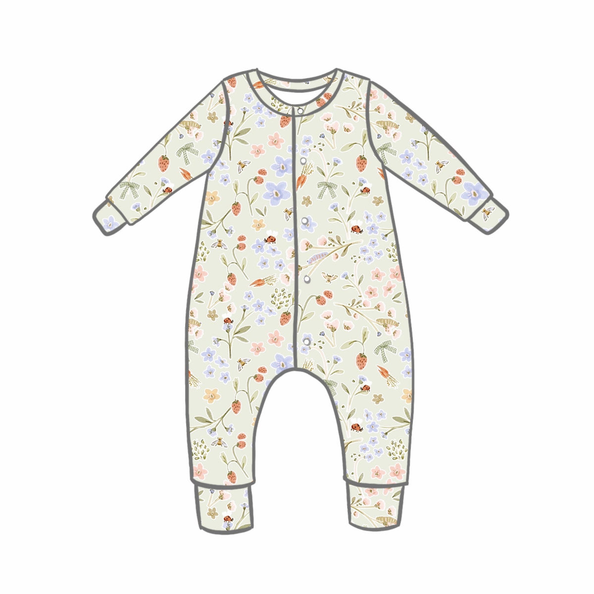 Minibeast Picnic Rompers
