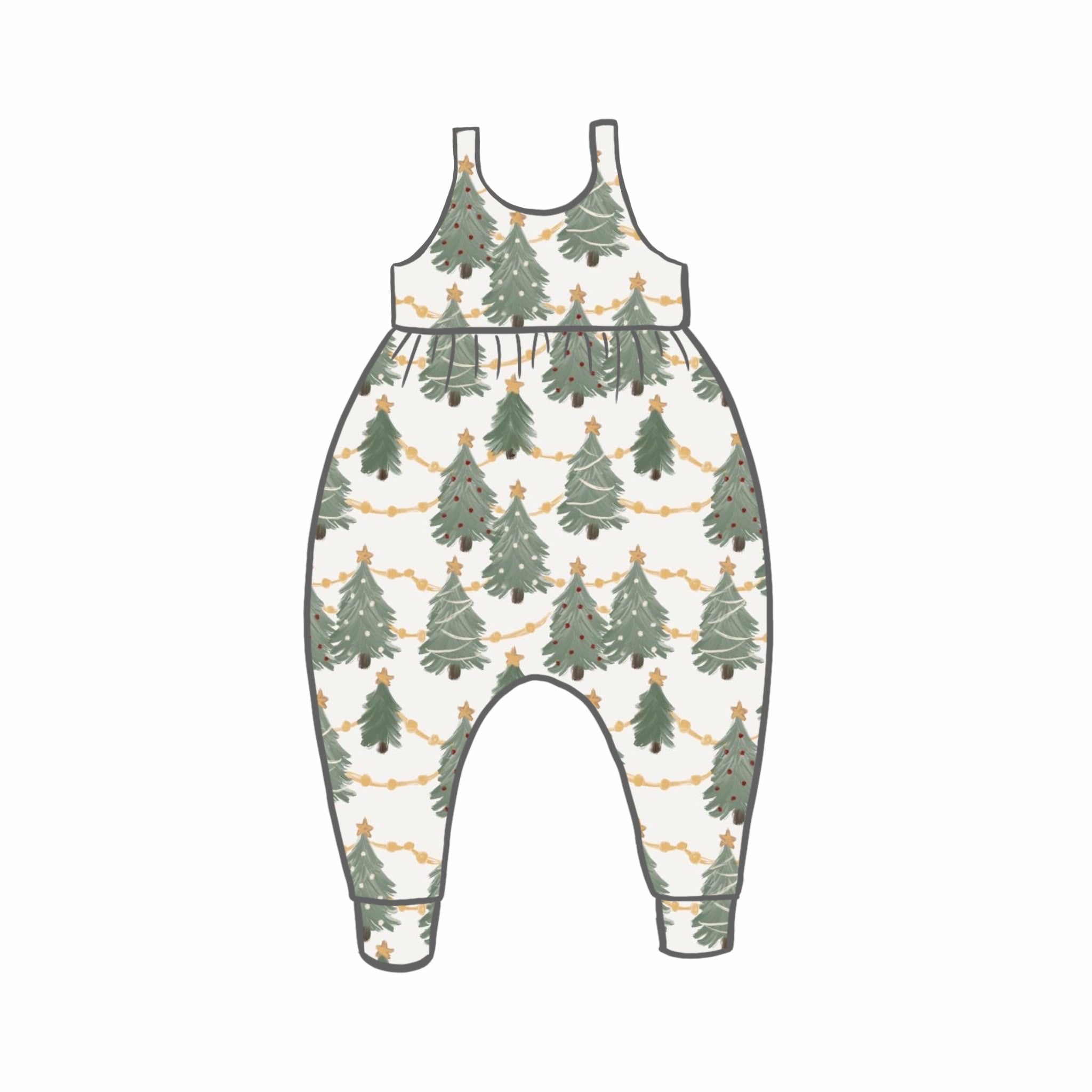 Glistening Pines Rompers